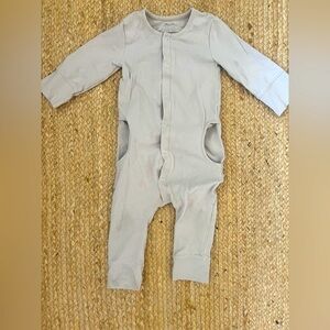 Light grey Pehr onesie size 18-24 months